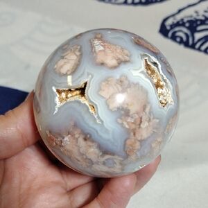 Cotton Candy Agate Sphere